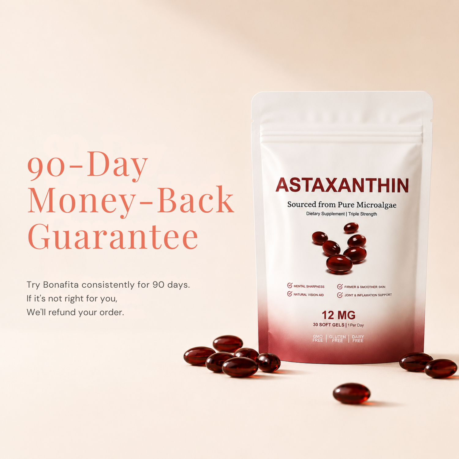Bonafita Astaxanthin 12mg Softgels